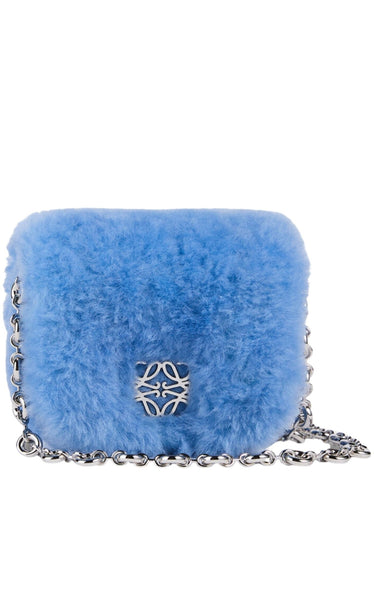 Loewe Goya Down Shearling Crossbody Bag