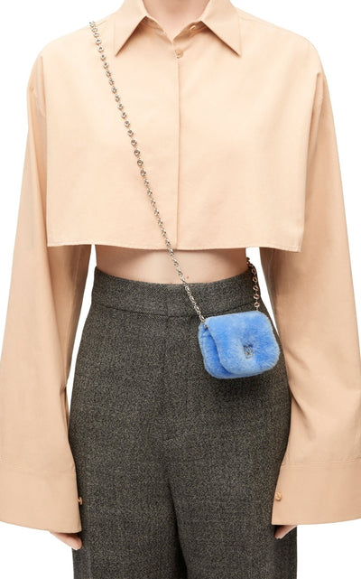 Loewe Goya Down Shearling Crossbody Bag - Runway Catalog