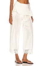 Loewe Ibiza Macramé Belted Trousers - Runway Catalog