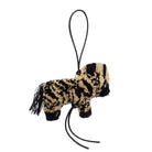 Loewe Paula's Ibiza Cuir zébré - Charme en raphia bordé - Catalogue défilé