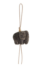 Loewe Raffia & Leather Elephant Bag Charm - Runway Catalog
