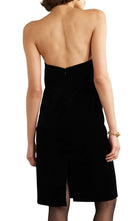 Loewe Strapless Cotton - blend Velvet Mini Dress - Runway Catalog
