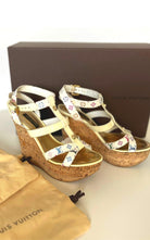 Louis Vuitton White Monogram Multicolor Wedge - Runway Catalog
