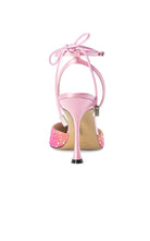 MACH & MACH Sandalen mit Kristallverzierung aus Ombre-Satin – Runway-Katalog