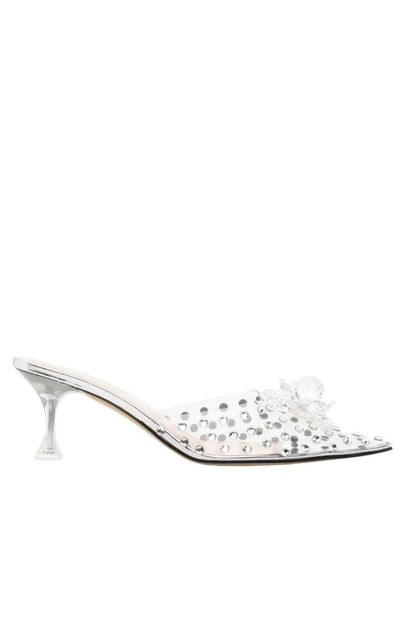 MACH & MACH Little Crystal Glass Mules - Runway Catalog