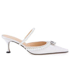 MACH & MACH White Diamond & Pearl 65 Heels - Runway Catalog