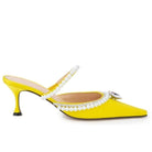 MACH & MACH Yellow Diamond & Pearl 65 Heels - Runway Catalog