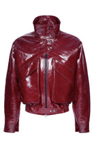 Magda Butrym Glossy Patent Leather Jacket - Runway Catalog