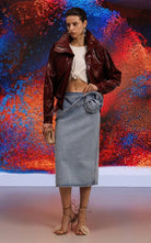 Magda Butrym Glossy Patent Leather Jacket - Runway Catalog