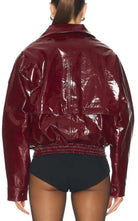 Magda Butrym Glossy Patent Leather Jacket - Runway Catalog