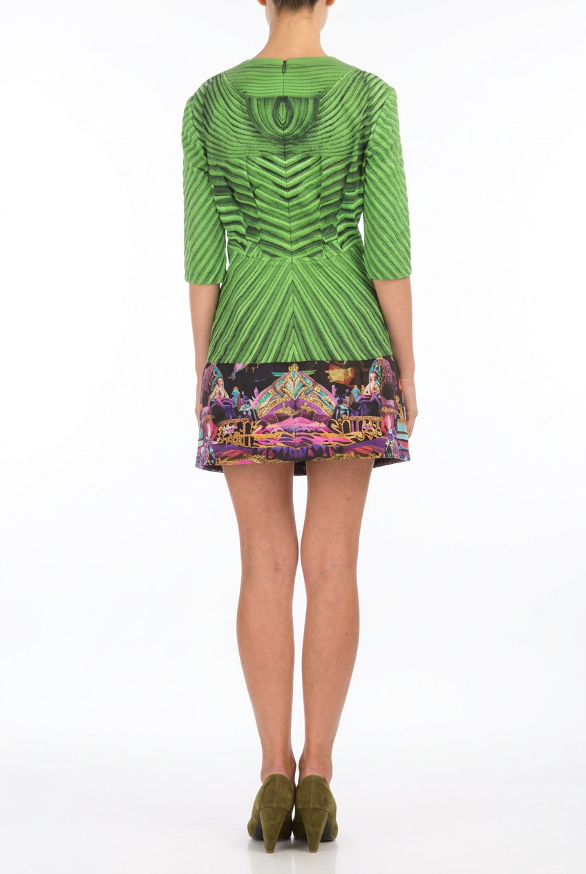 Manish Arora Cloud Print Quilted Cotton Mini Skirt - Runway Catalog