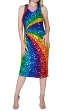 Manish Arora Rainbow colours sequins cocktail dress - Runway Catalog