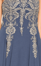 Marchesa Notte Embroidered Floral Strapless Dress - Runway Catalog