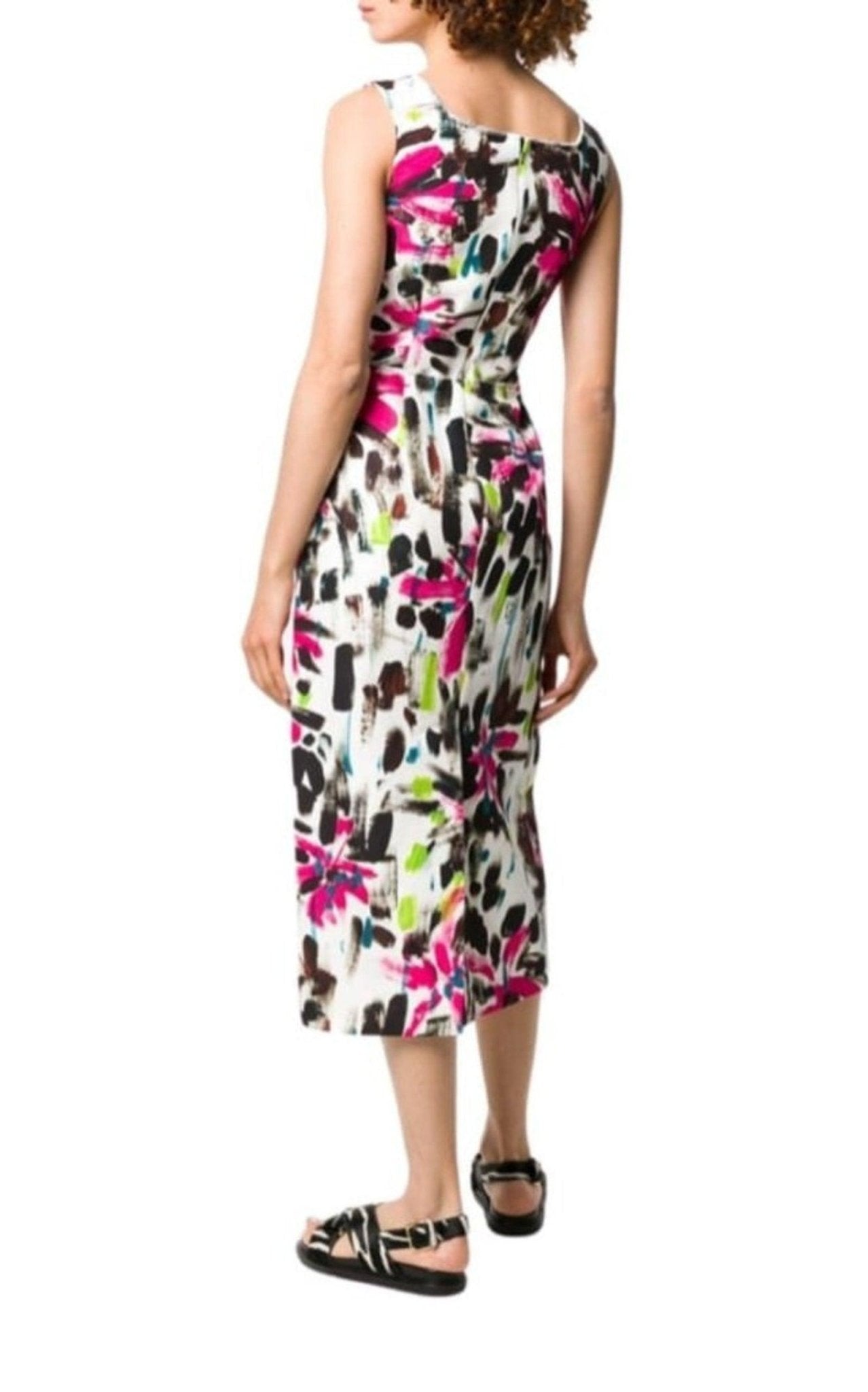 Marni Paintbrush Print Cotton Dress - Runway Catalog