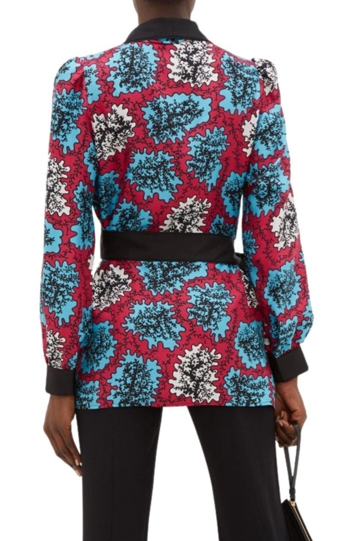 Mary Katrantzou Darcy Coral Print Silk Jacket - Runway Catalog