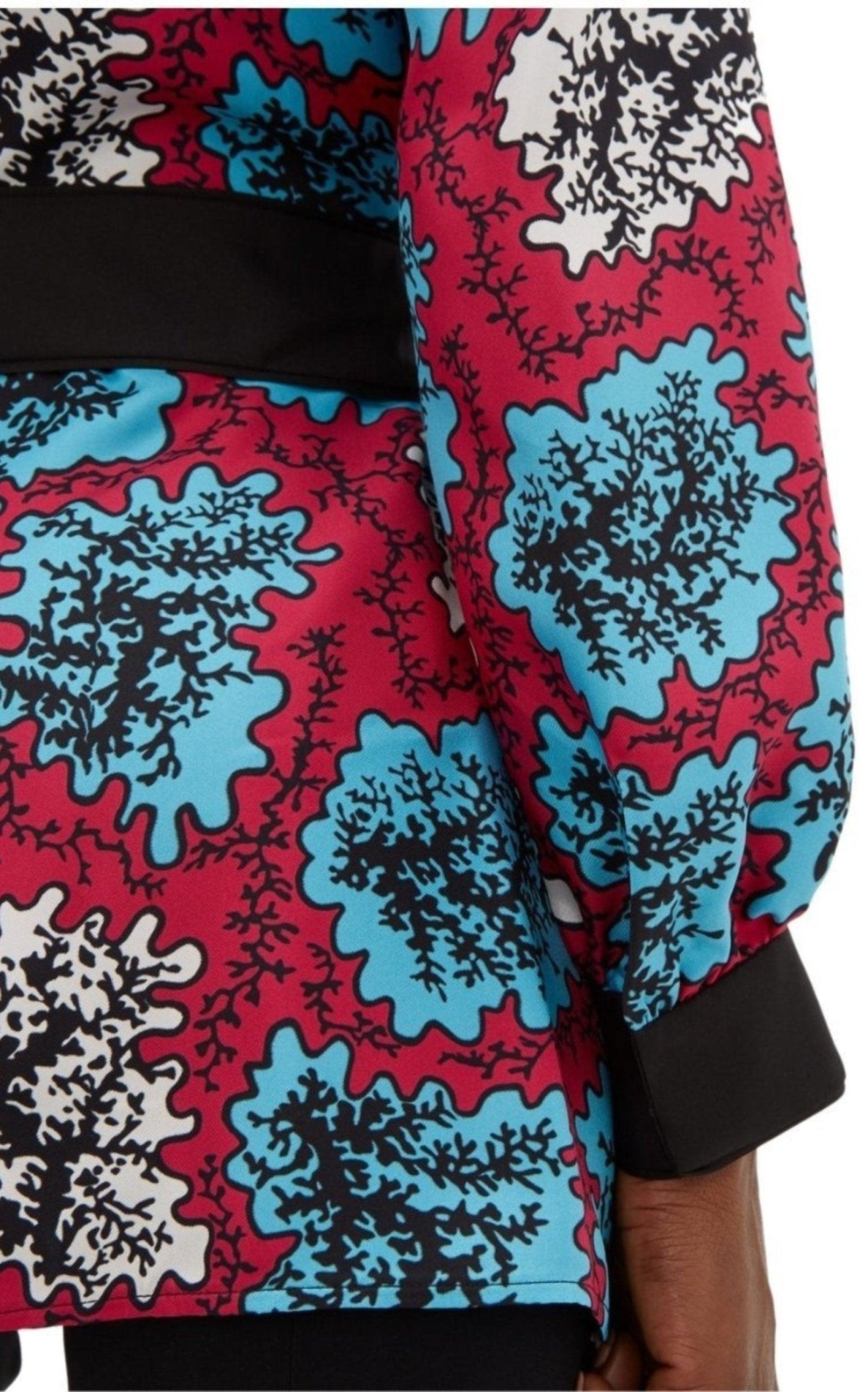 Mary Katrantzou Darcy Coral Print Silk Jacket - Runway Catalog