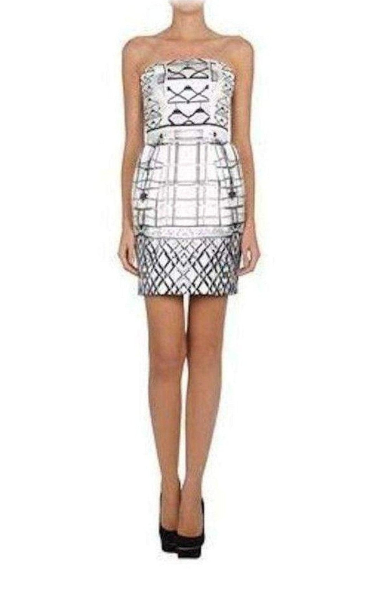 Mary Katrantzou Starbright Bustier Jacquard Dress - Runway Catalog