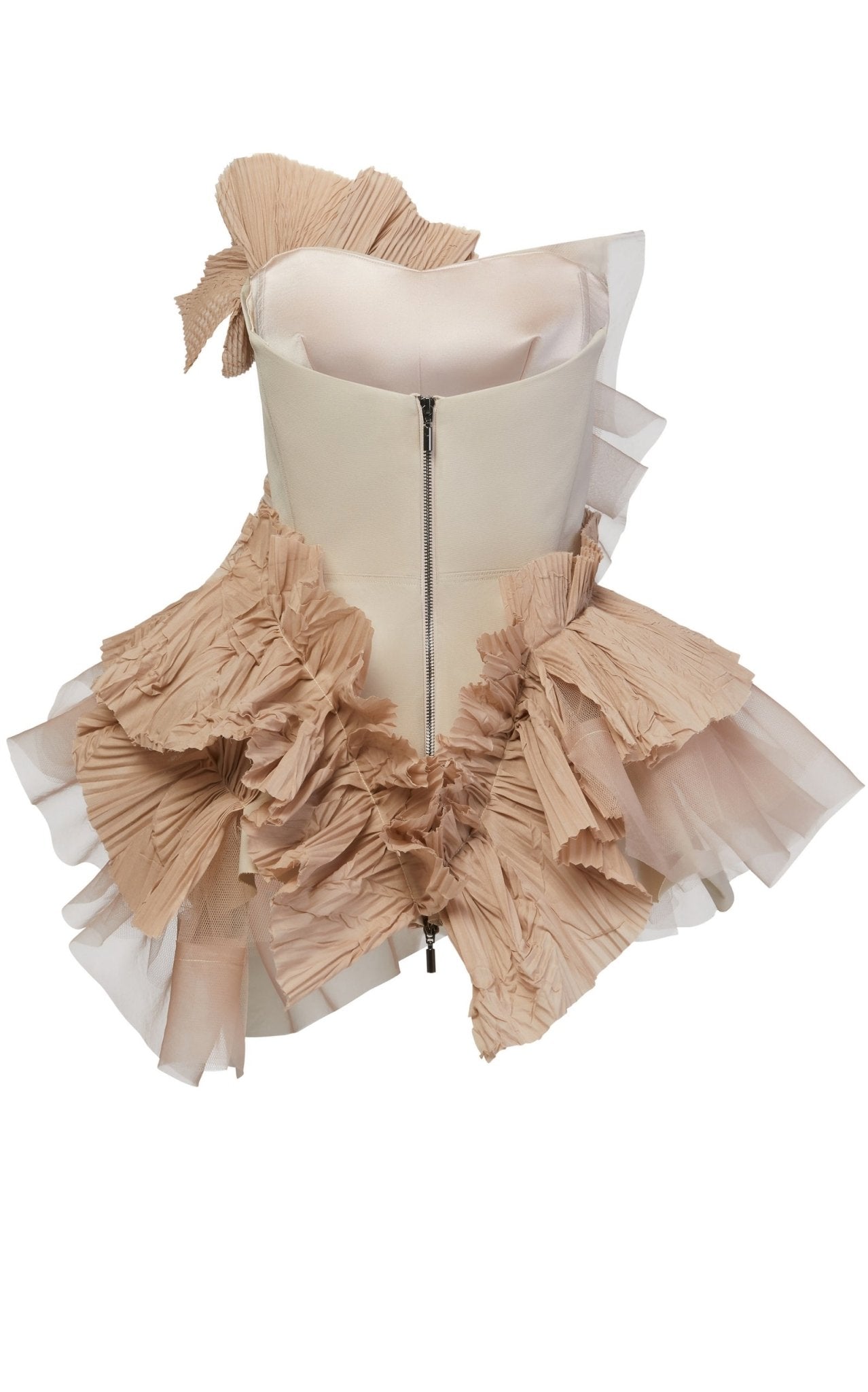 Maticevski Petal Ruffled Bustier Top - Runway Catalog