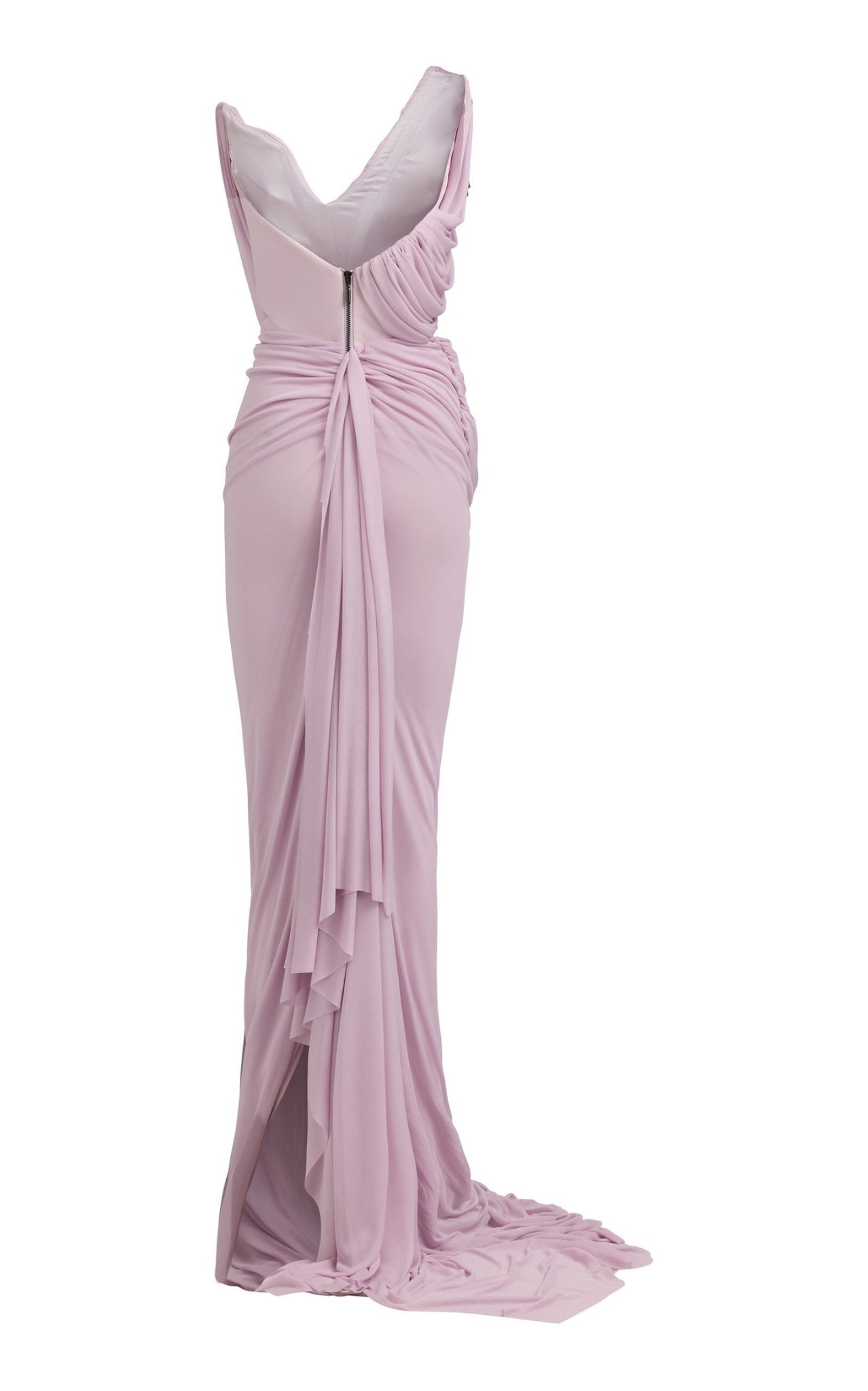 Maticevski Systema Draped Jersey Gown Lilac