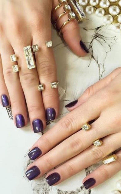 May Moma Fay Carre Two Finger Ring - Runway Catalog