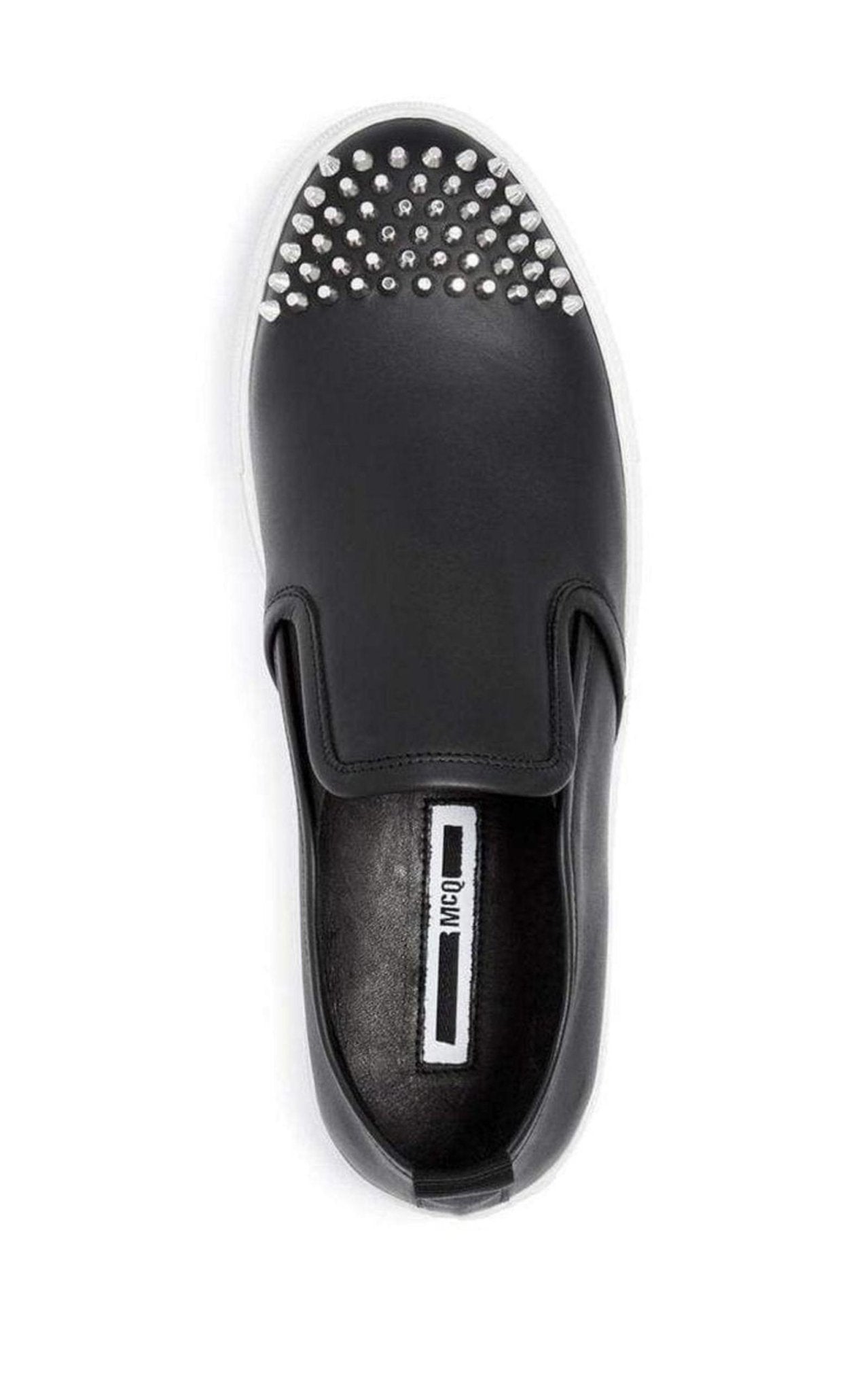 McQ - Alexander McQueen Chris Studded Leather Slip-On Sneakers
