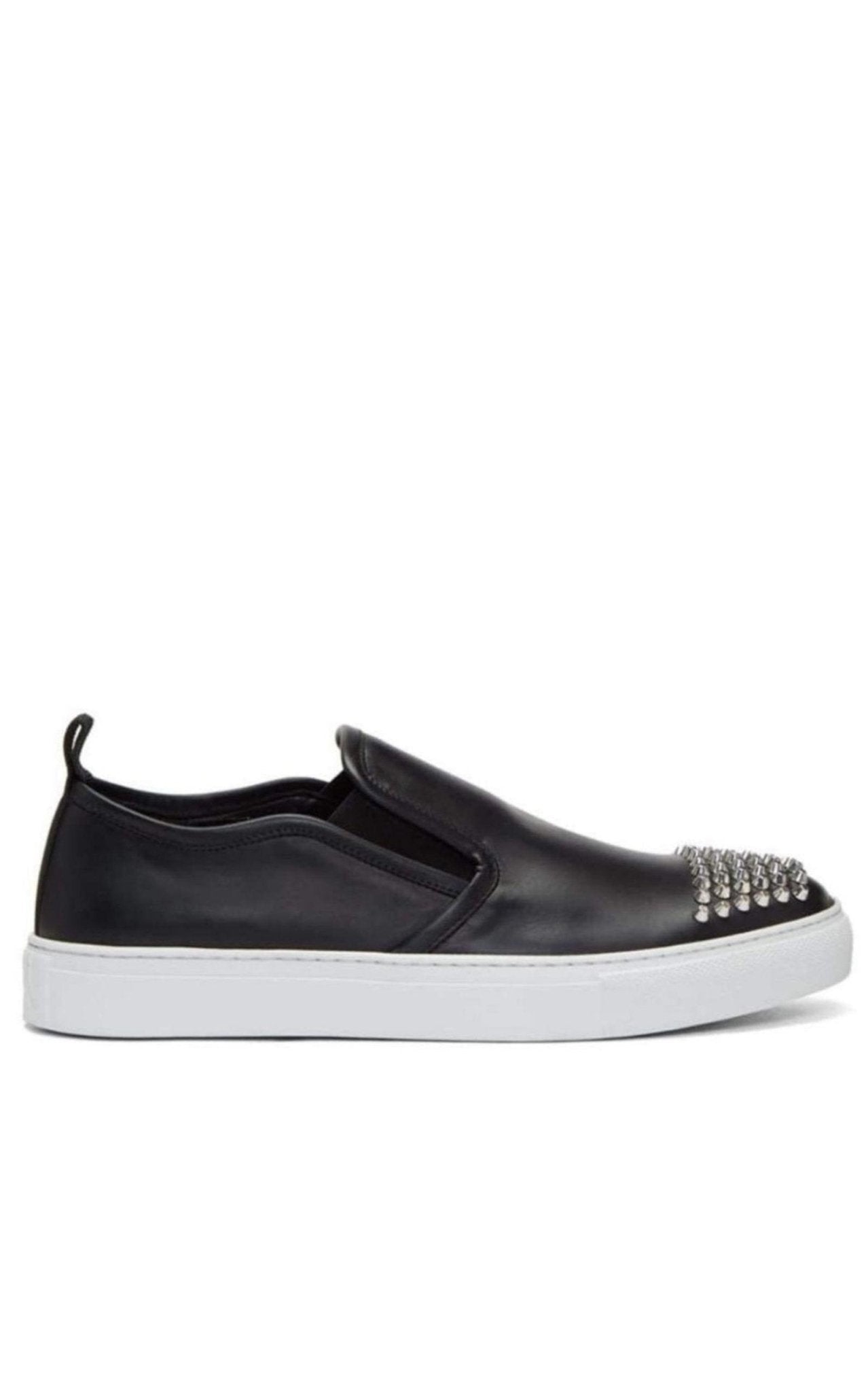 McQ - Alexander McQueen Chris Studded Leather Slip-On Sneakers
