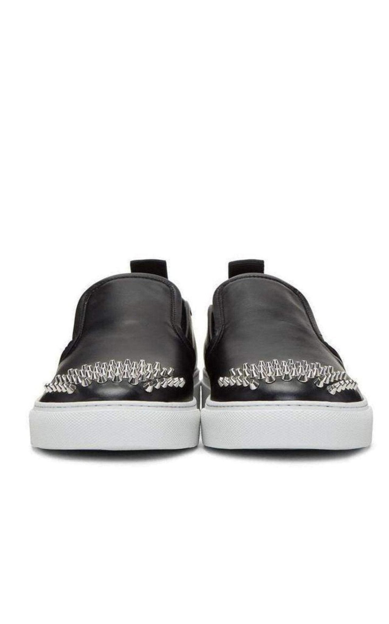 McQ - Alexander McQueen Chris Studded Leather Slip-On Sneakers
