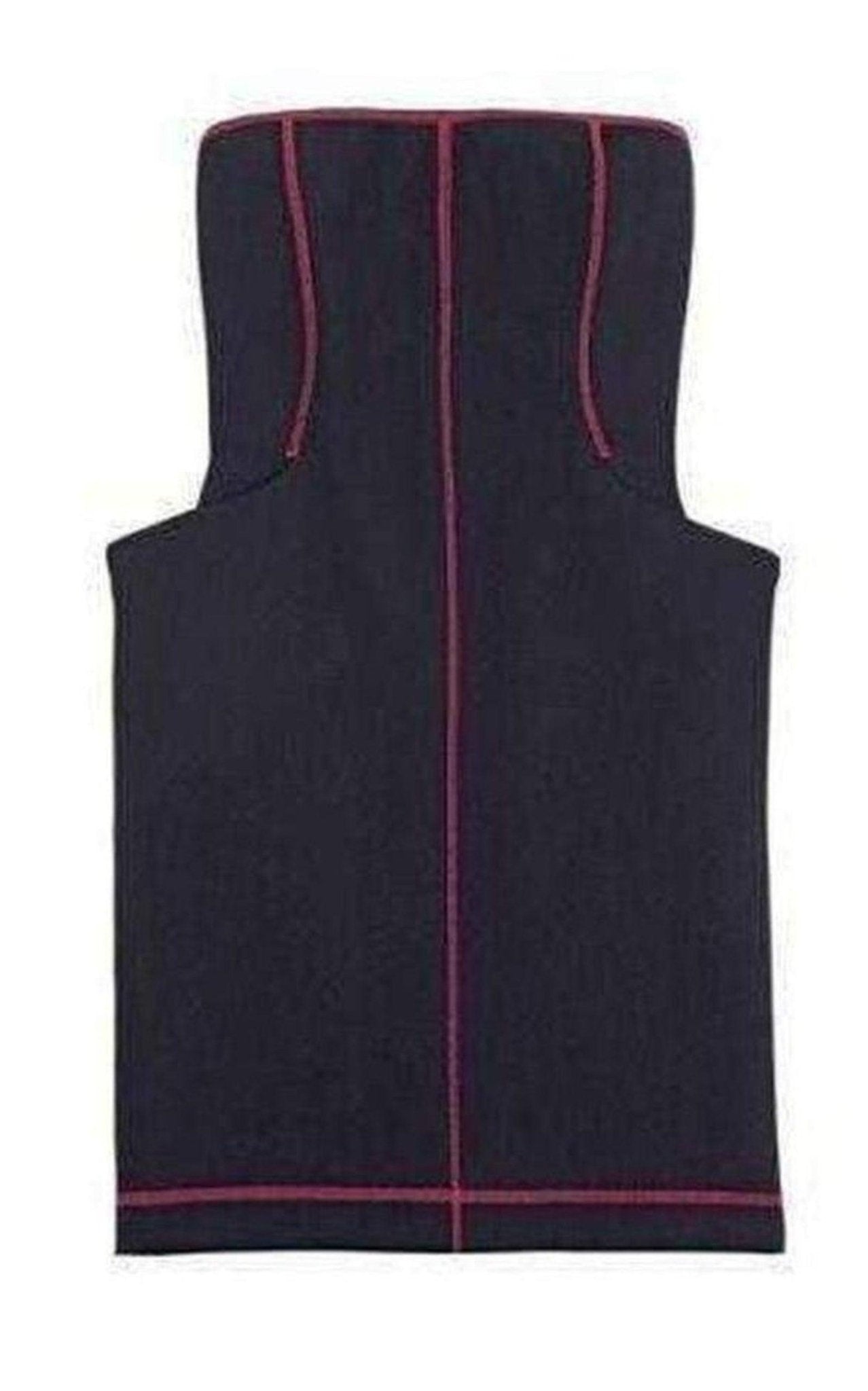 McQ - Alexander McQueen Robe bustier bleu marine en néoprène - Catalogue défilé