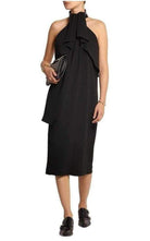 McQ - Alexander McQueen Ruffled Halterneck Crepe Dress - Runway Catalog
