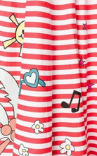 Mira Mikati Mira Mikati Red White Stripe Cotton Skirt Dress - Runway Catalog