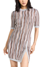 Missoni Embellished Metallic Crochet - Knit Mini Dress - Runway Catalog