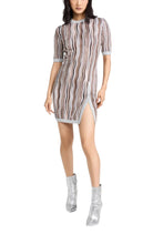 Missoni Embellished Metallic Crochet - Knit Mini Dress - Runway Catalog