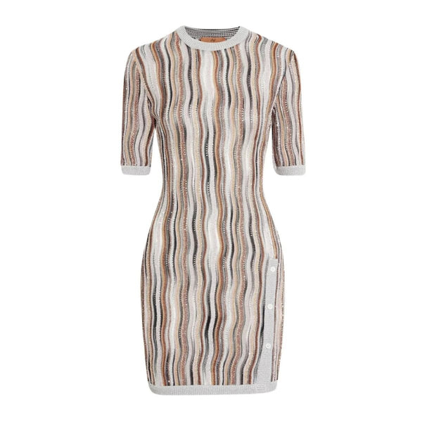 Missoni Embellished Metallic Crochet-Knit Mini Dress – Runway Catalog