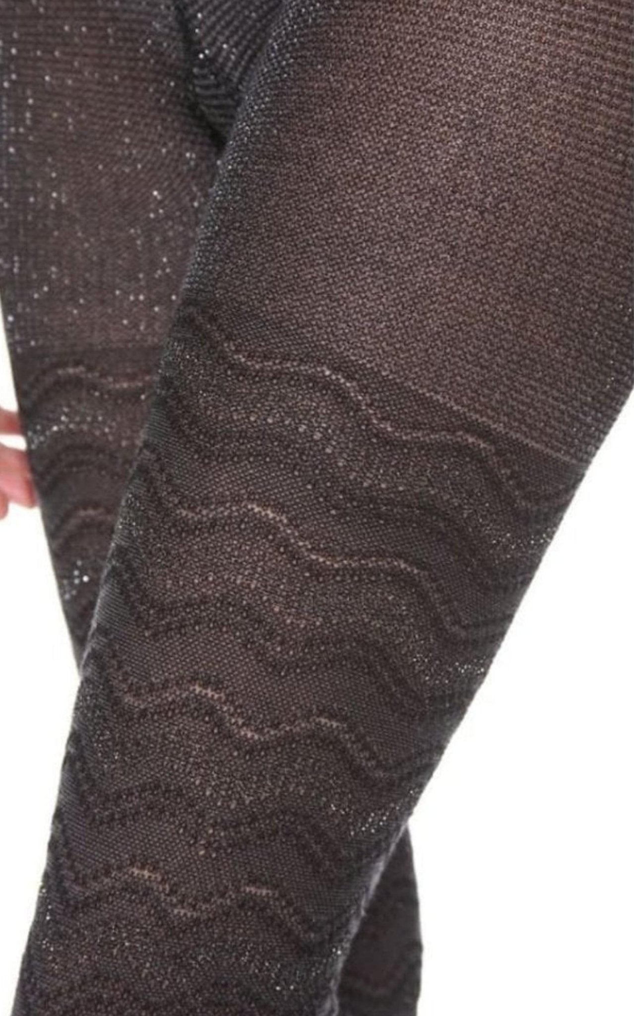 Missoni Metallic Shimmer Zigzag Tights - Runway Catalog