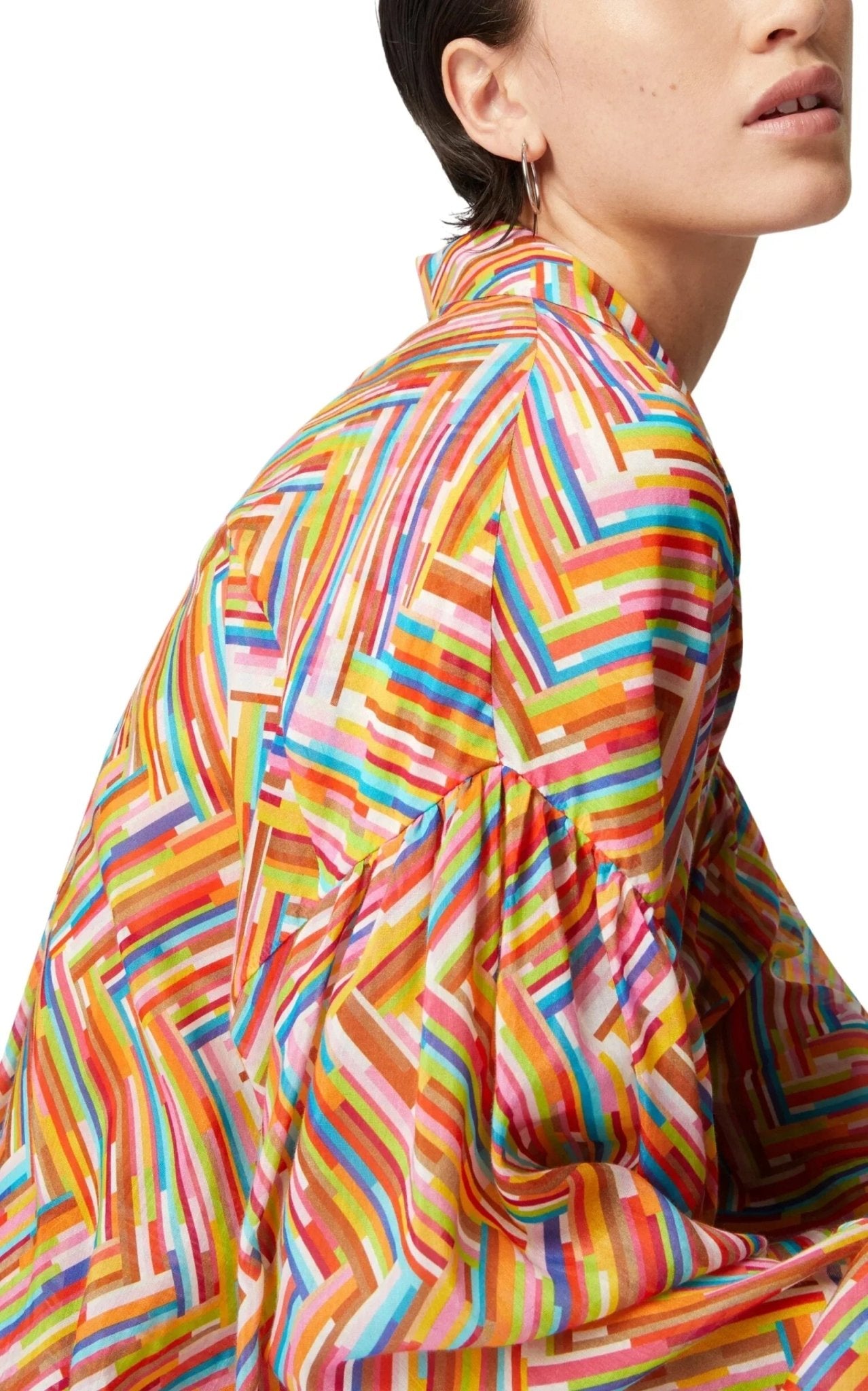 Missoni Oversized Cotton Silk Printed Shirt