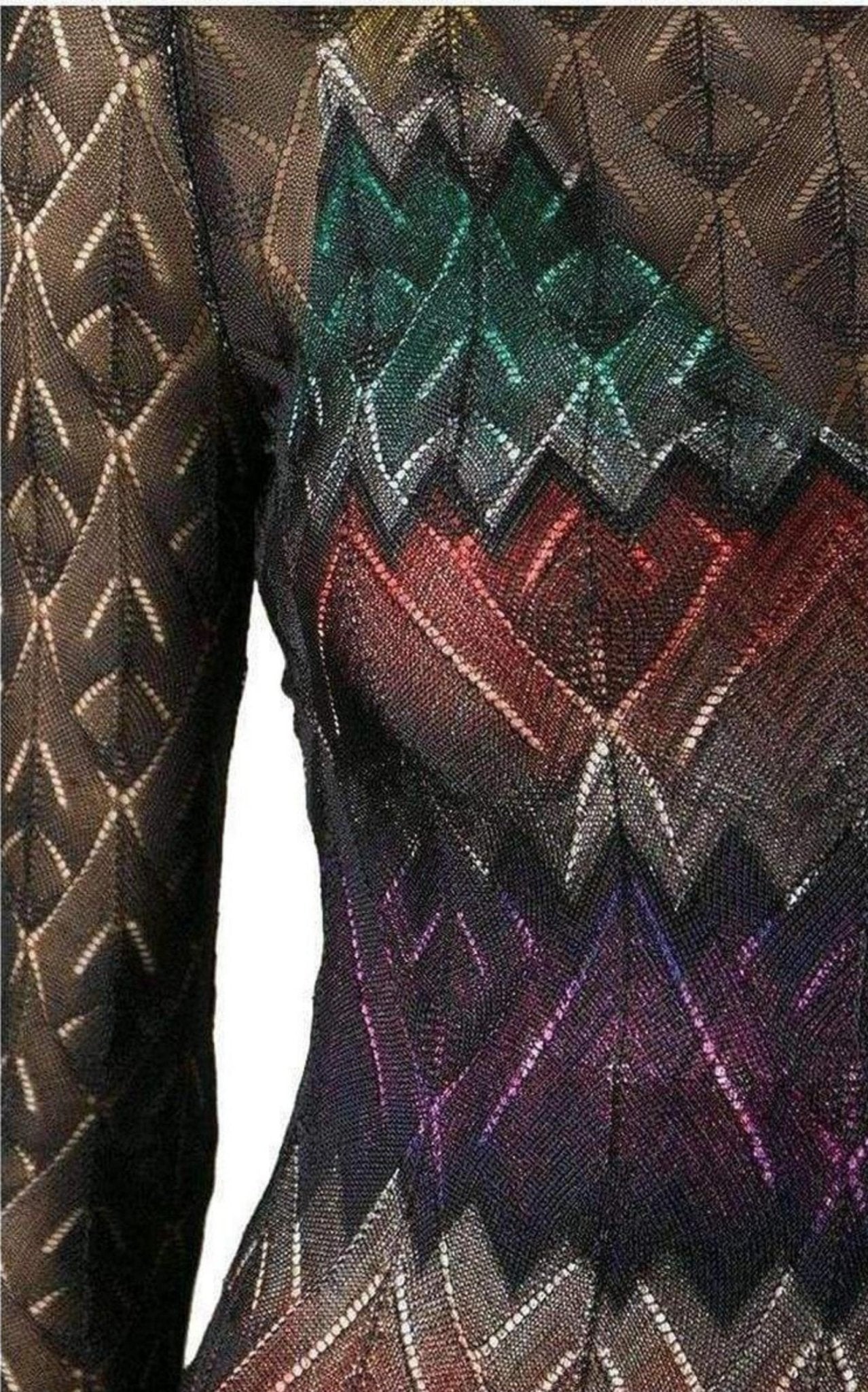 Missoni Zig Zag Crochet Sheer Dress - Runway Catalog