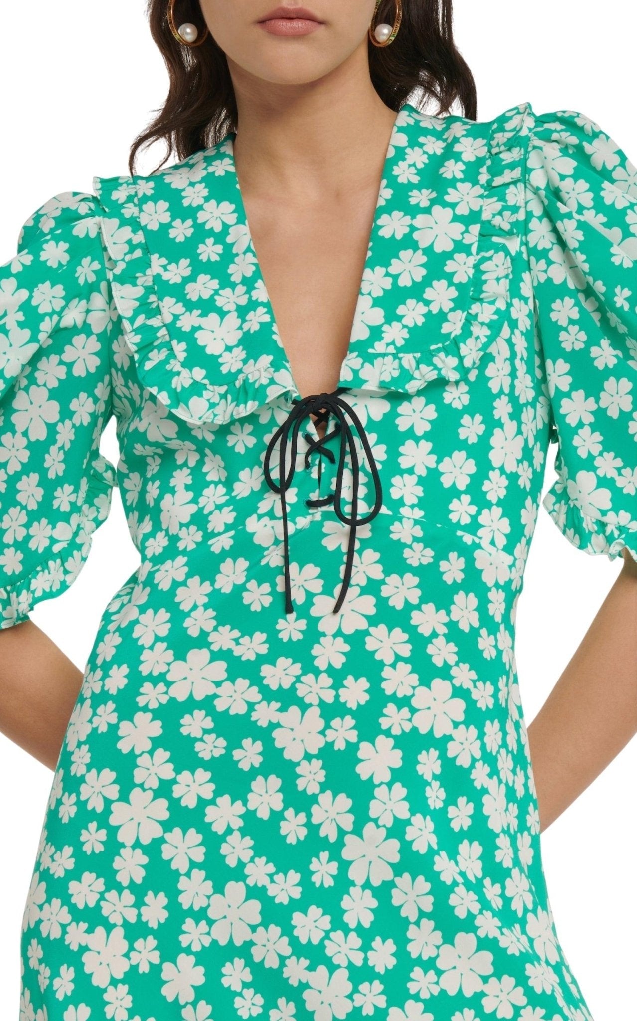 Miu Miu Floral Midi Dress - Runway Catalog