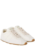 Miu Miu Plume white nappa leather sneakers