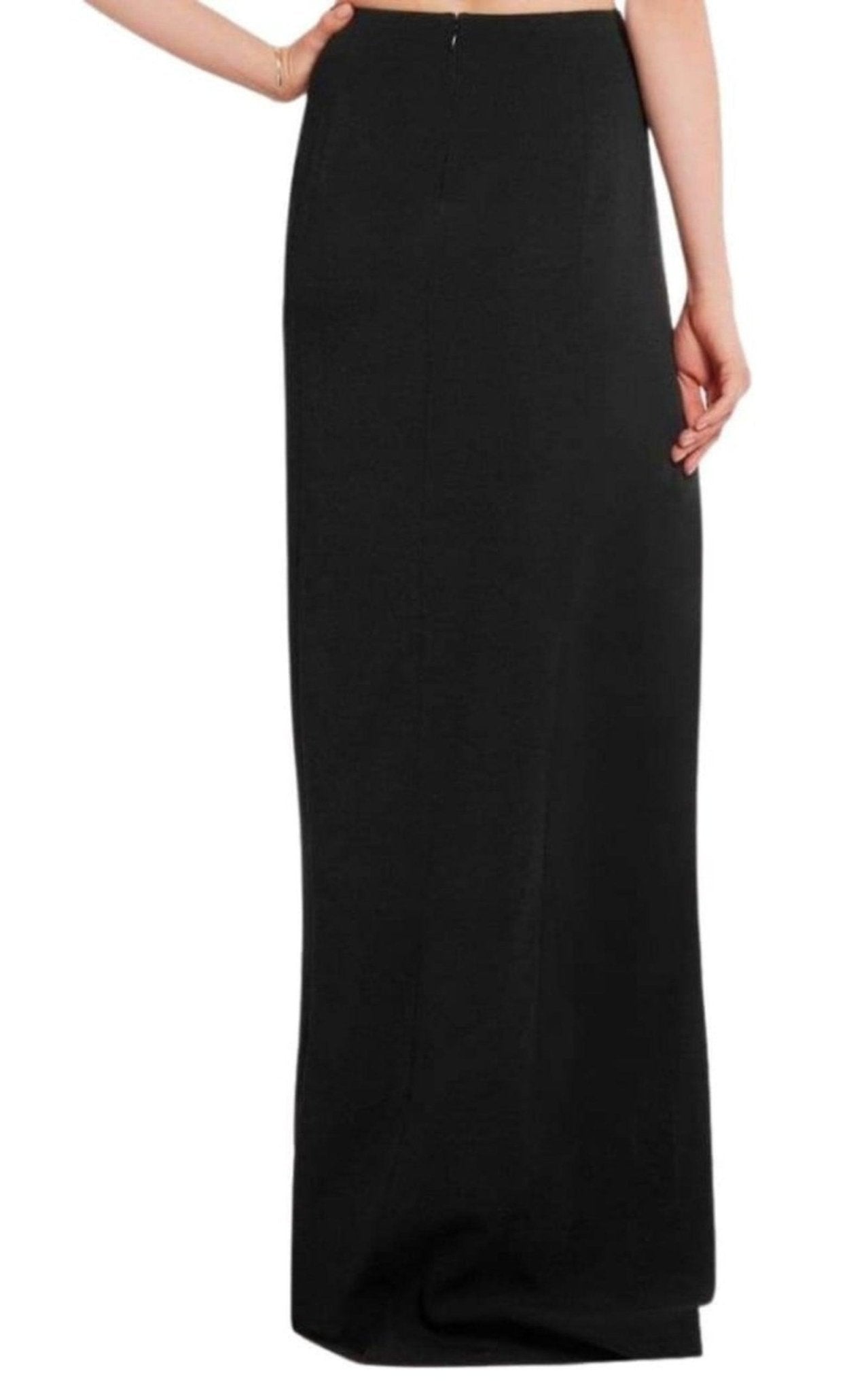 Mugler Eyelet Detail Stretch Crepe Maxi Skirt - Runway Catalog