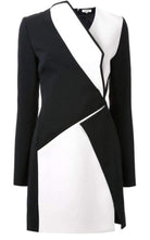 Mugler Mugler Bonded Monochrome Crepe Mini Dress - Runway Catalog