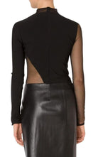 Mugler Sheer Panel Bodysuit - Runway Catalog