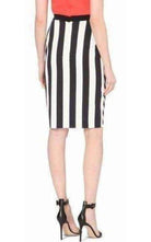 Mugler Striped Stretch Crepe Skirt - Runway Catalog