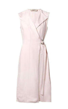 Nina Ricci Belted Wrap Pink Silk Blend Dress - Runway Catalog