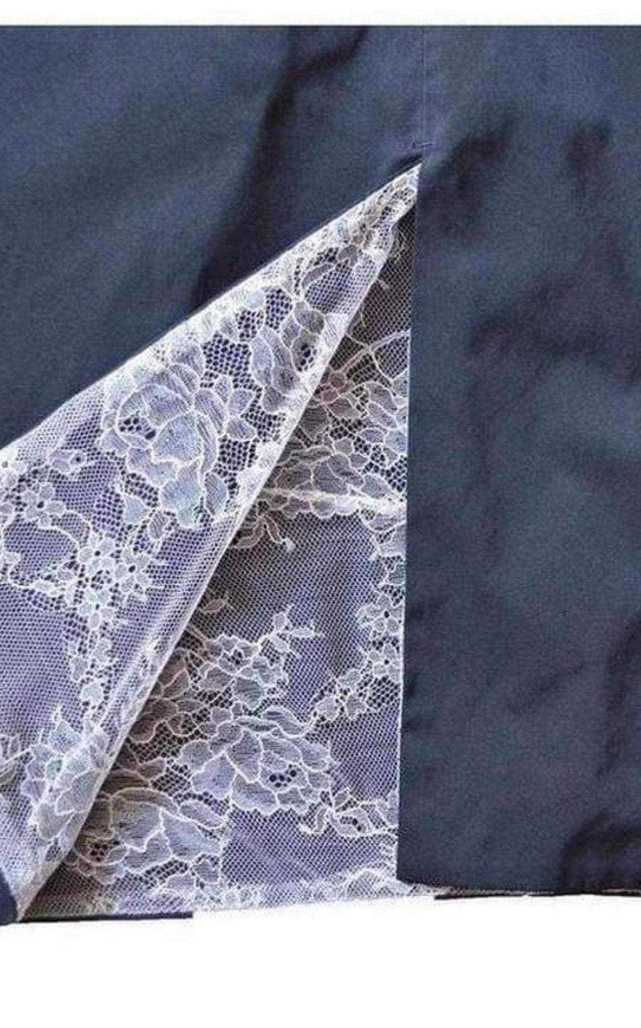 Nina Ricci Black Lace Lined Pencil Skirt - Runway Catalog