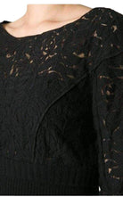 Nina Ricci Black Wool Blend Lace Sweater - Runway Catalog