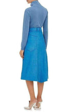 Nina Ricci Cotton Blend Corduroy A - Line Skirt - Runway Catalog