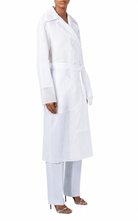 Nina Ricci Cotton Organza Mesh Double Breasted Overcoat - Runway Catalog