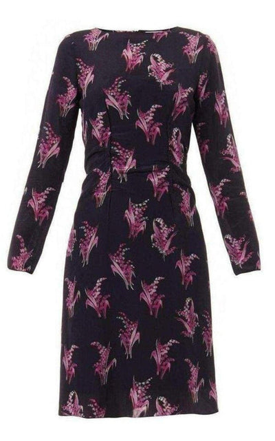Nina Ricci Floral Print Silk Dress - Runway Catalog