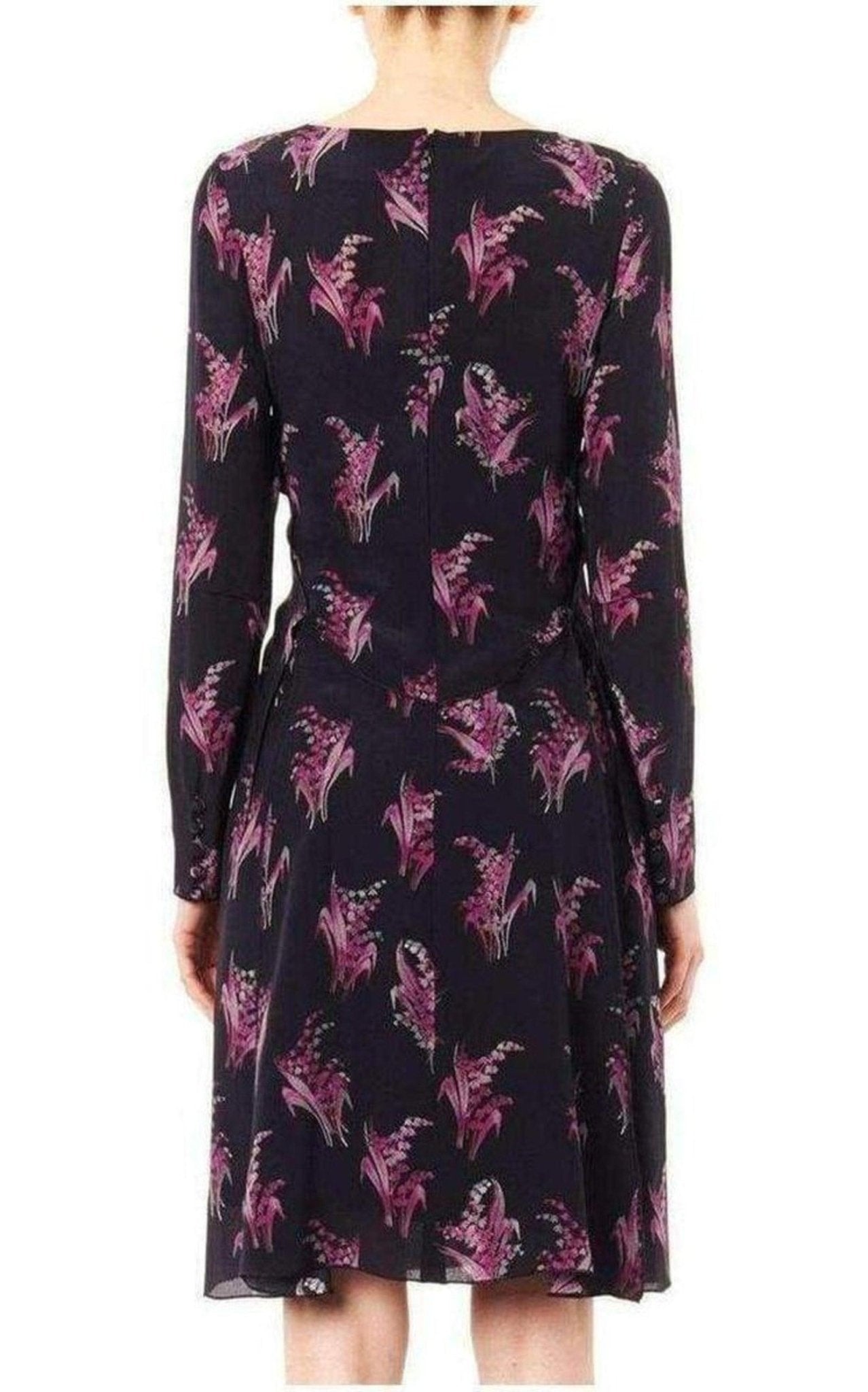 Nina Ricci Floral Print Silk Dress - Runway Catalog
