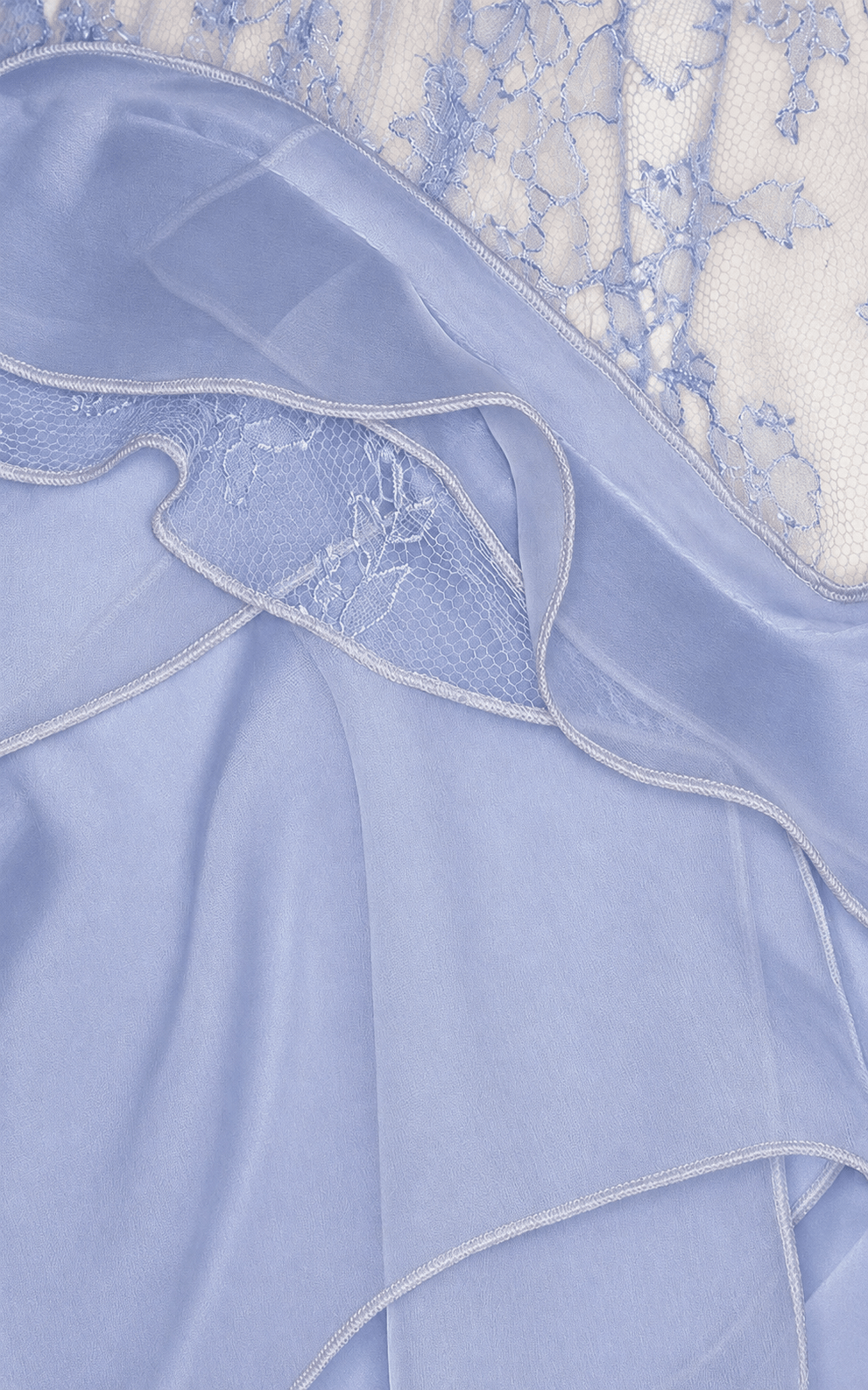 Nina Ricci Lavender Silk Crêpe Ruffle Evening Gown - Runway Catalog